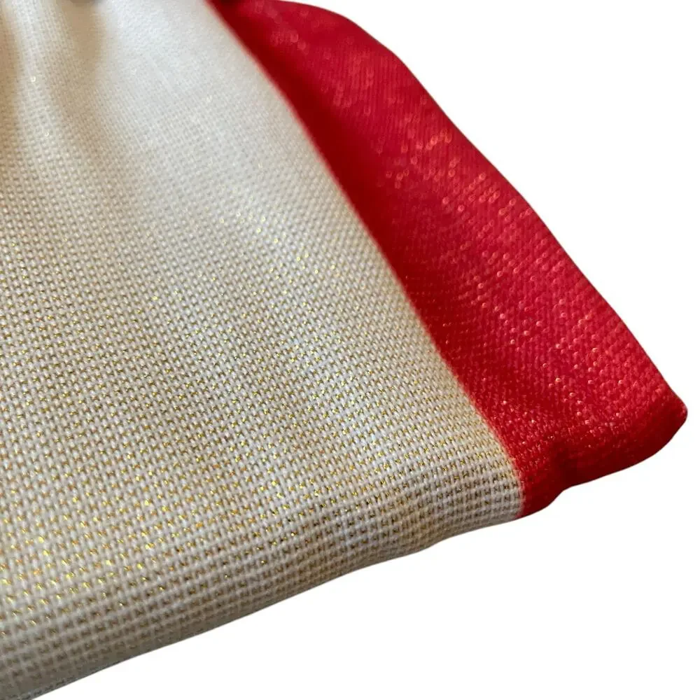 Max Studio Christmas Red Bows & Holly Holiday Tablecloth Oblong 60x120 New